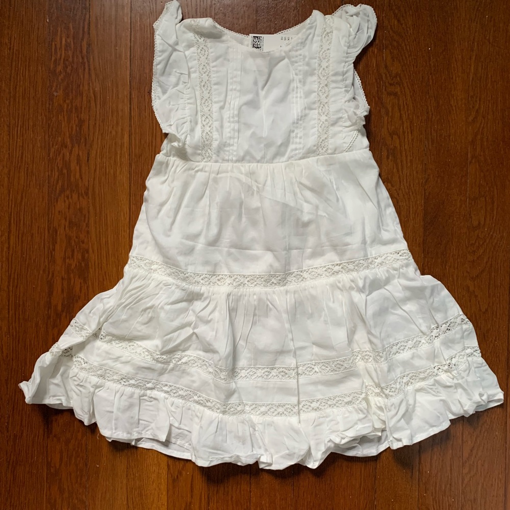Brand New H&M white embroidered laced cotton dress 4T